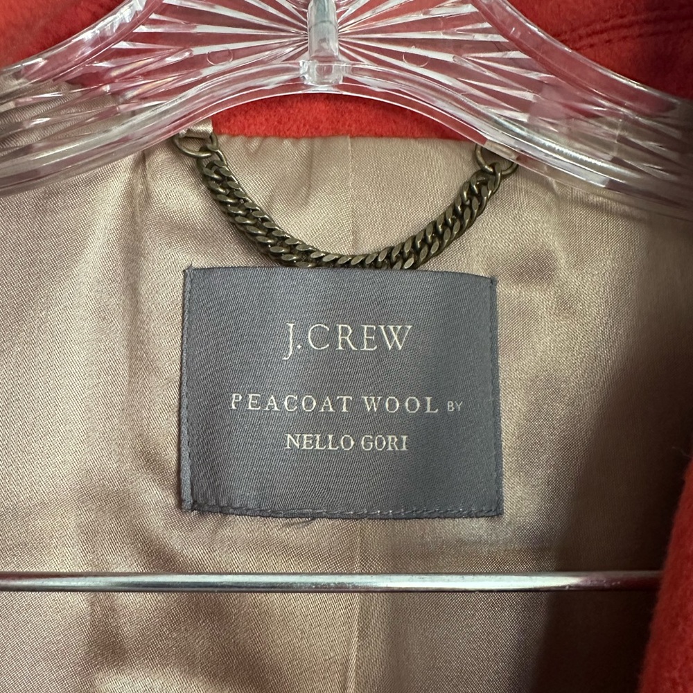 J. CREW Lined. Pockets. 100% Wool. Radio red. Size small - Picture 4 of 8